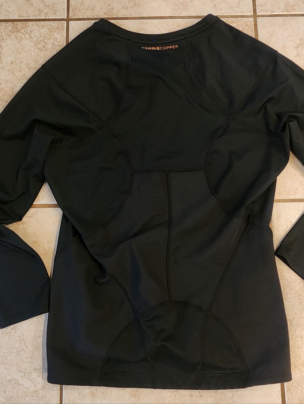 Womens Plus Black Zip-Front Long Sleeve Jacket Tommie Copper Compression Size 2x - Picture 3 of 9
